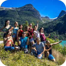 Temple et paysages en Asie