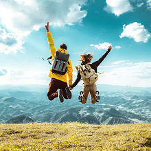 Temple et paysages en Asie